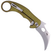 Nóż LionSteel L.E.One Karambit Green Aluminium, Stone Washed MagnaCut by Emerson Design (LE1 A GS)