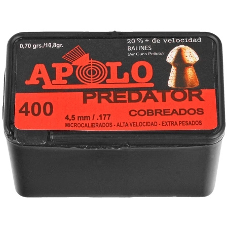 Apolo - Śrut Predator Copper 4.5 mm, 400 szt. 0.62g/10.0gr (19950)