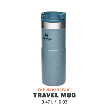 Kubek termiczny Stanley NEVERLEAK 0,47L - niebieski