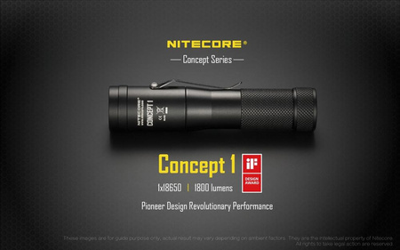 Latarka LED Nitecore Concept 1 1800 Lumenów