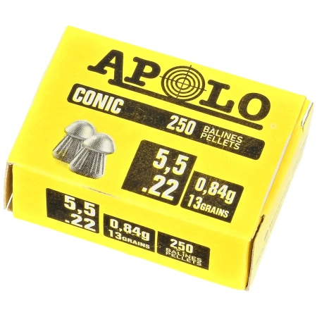 Apolo - Śrut Conic 5.5 mm, 250 szt. 0.84g/13.0gr (20006)