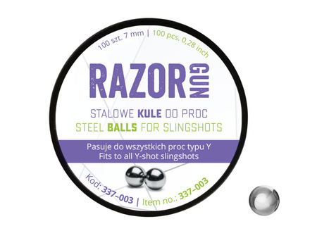 RazorGun - Kulki do procy RGun 7 mm 100 szt.