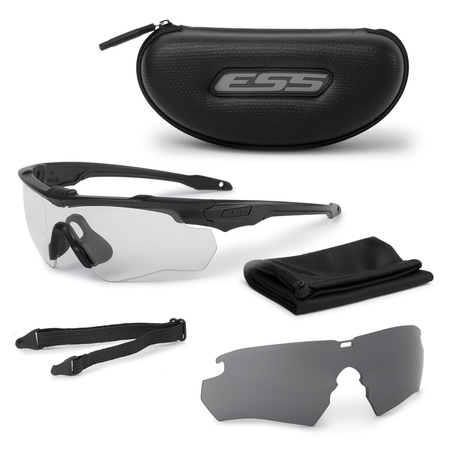 ESS - Okulary Balistyczne Crossblade 2LS Kit - Czarne - Clear & Smoke