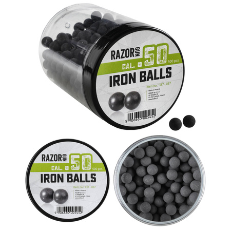 RazorGun - Kule metalowo-gumowe RGun kal. .50 / 500 szt. do Umarex HDR50