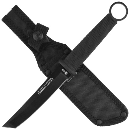 Nóż K25 Tactical Botero Tanto Black Rubber, Black Titanium 7Cr17Mov (31891)