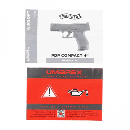 Walther - Replika pistolet ASG PDP Compact 4" 6 mm BB CO2 <2 J