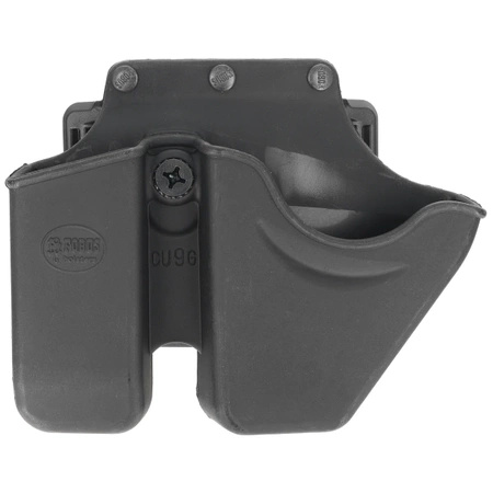 Ładownica Fobus Combo Pouch dla Glock 9mm Double-Stack, S&W Model 100, Kajdanki, Obrotowy uchwyt na pas (CU9G BH ND RT)