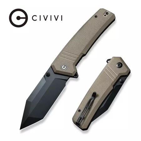 Nóż składany Civivi Bhaltair Tan Coarse G10, Black 14C28N (C23024-2)