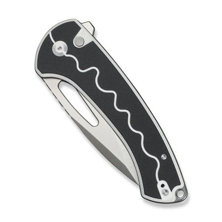 Nóż składany Sencut Squiggy White/Black G10, Satin 9Cr18MoV (S24082A-1)