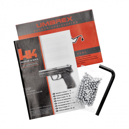 Heckler&Koch - Pistolet wiatrówka H&K USP blowback 4,5 mm BB CO2
