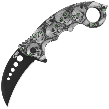 Nóż karambit Herbertz Solingen Skulls Design 73mm (572413)