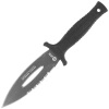 Nóż K25 Boot Knife Rubber Black, CNC/Titanium Coated 7Cr17Mov (32607)