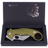 Nóż LionSteel L.E.One Karambit Green Aluminium, Stone Washed MagnaCut by Emerson Design (LE1 A GS)