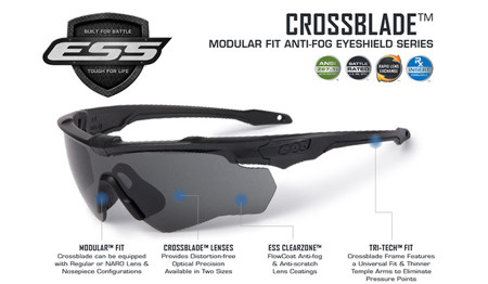 ESS - Okulary Balistyczne Crossblade One Clear - Przezroczysty - EE9032-09