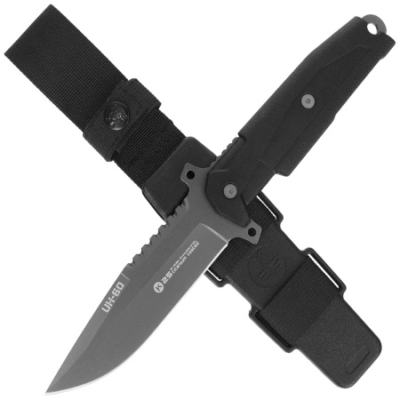 Nóż K25 UH-60 Black Rubber, Titanium 7Cr17Mov