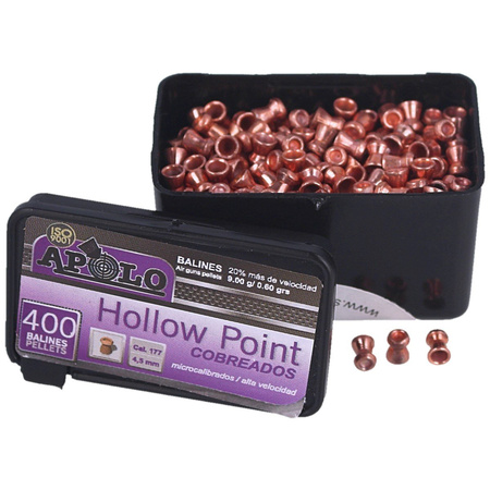 Apolo - Śrut Hollow Point Copper 4.5 mm, 400 szt. 0.60g/9.0gr (19990)