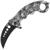Nóż karambit Herbertz Solingen Skulls Design 73mm (572413)