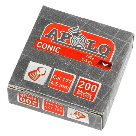 Apolo - Śrut Conic 4.5 mm, 200 szt. 0.45g/7.0gr (20005)