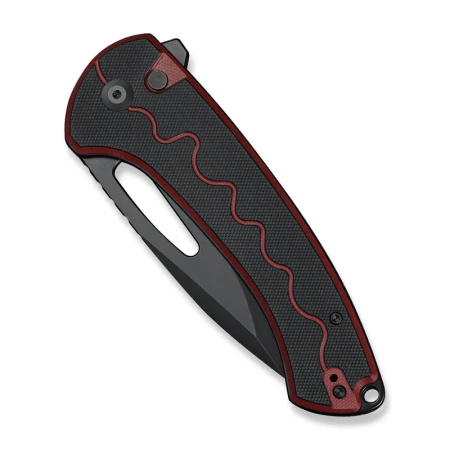 Nóż składany Sencut Squiggy Burgundy/Black G10, Black 9Cr18MoV (S24082A-3)