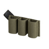 Helikon - Elastyczny insert na trzy magazynki pistoletowe Triple Elastic Insert - Olive Green - IN-TEL-PO-02