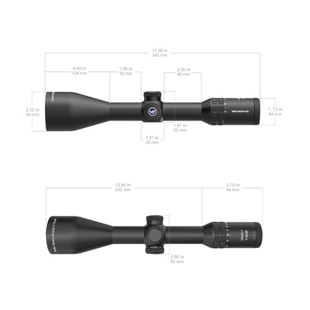 Vector Optics - Luneta Grizzly Pro 3-12x56i HD - G4 Fiber - Czarna - SCOM-42